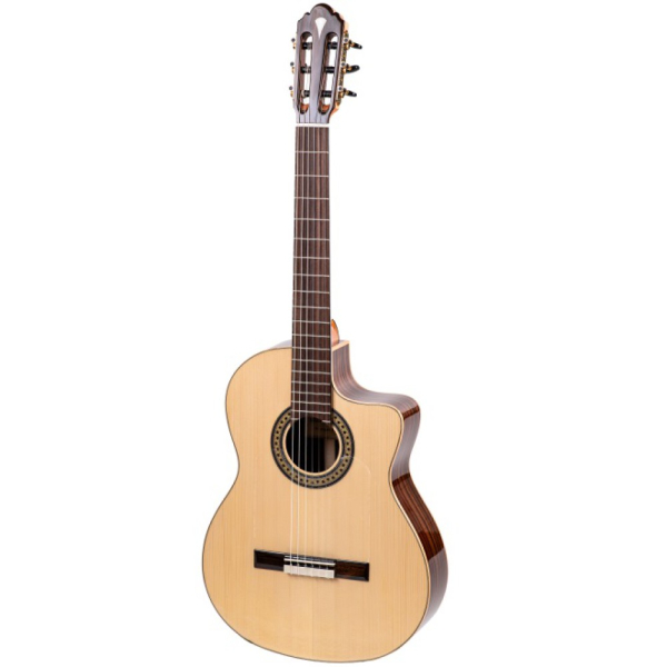 Maravilla M40-CE Negra, Fichte massiv / Palisander, Flamencogitarre, Cutaway, Tonabnehmer